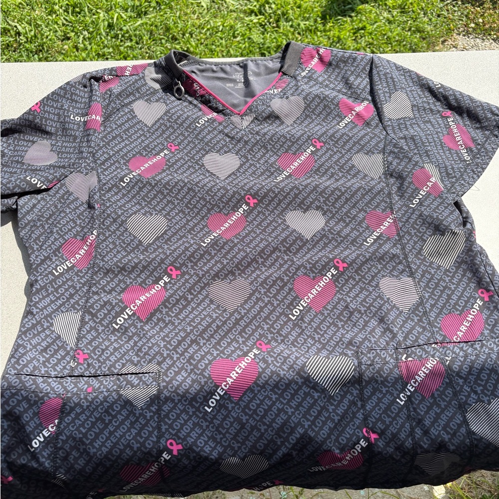 Stylish Heart Pattern Short Sleeve Tee